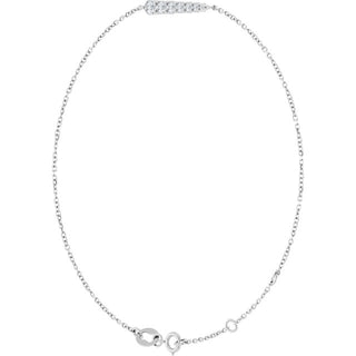 14K White 1/4 CTW Natural Diamond Graduated 6 1/2-7 1/2" Bracelet