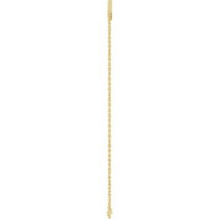 14K Yellow Lightning Bolt Link 6 1/2-7 1/2" Bracelet
