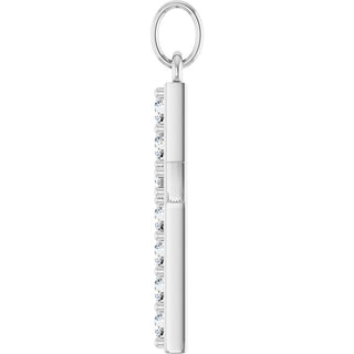 Sterling Silver 1/3 CTW Lab-Grown Diamond Cross Pendant 