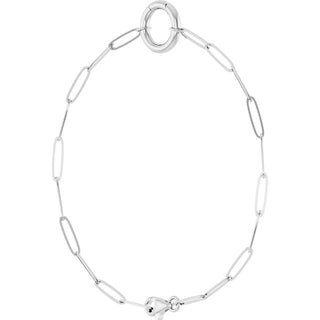 14K White Charm 7" Bracelet