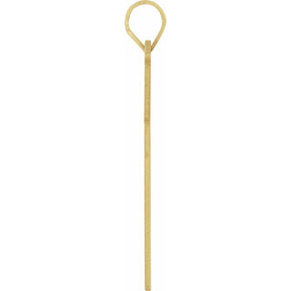 18K Yellow 28 x 18 mm Cross Pendant