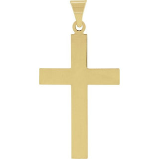 14K Yellow 28 x 18 mm Cross Pendant
