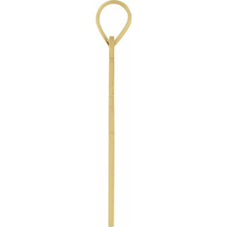 18K Yellow 18 x 12 mm Cross Pendant