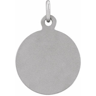 14K White 10.15x12 mm St. Francis of Assisi Medal