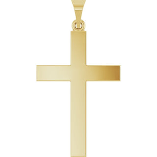 14K Yellow Cross Pendant