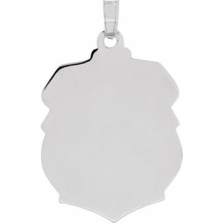 Sterling Silver 25x21 mm St. Michael Medal 