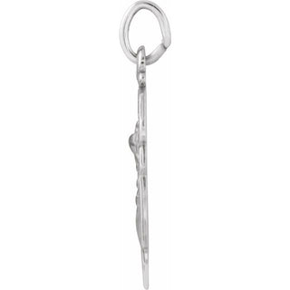 Sterling Silver 16.5x14 mm St. Michael Medal 