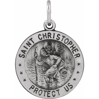 Sterling Silver Reversible Saint Christopher/U.S. Army Medal