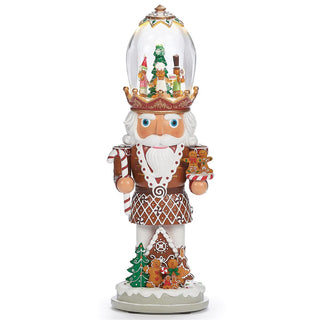 16-Inch Lighted Musical Rotating Hat - Nutcracker Gingerbread