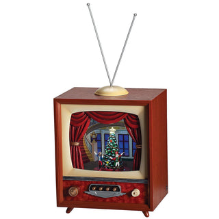 8.25-Inch Led Musical Tv W/ Nutcracke Rotating