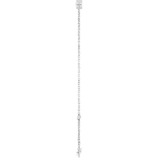 14K White Lab-Grown Diamond 6 1/2-7 1/2" Bracelet