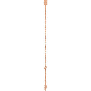 14K Rose Lab-Grown Diamond 6 1/2-7 1/2" Bracelet