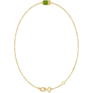 14K Yellow Natural Peridot 6 1/2-7 1/2" Bracelet