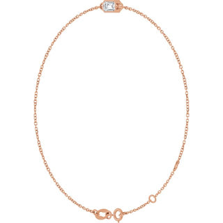 14K Rose Natural Diamond 6 1/2-7 1/2" Bracelet