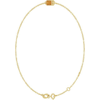 14K Yellow Natural Citrine 6 1/2-7 1/2" Bracelet