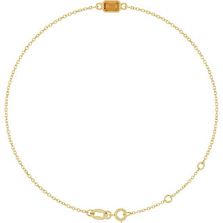 14K Yellow Natural Citrine 6 1/2-7 1/2" Bracelet