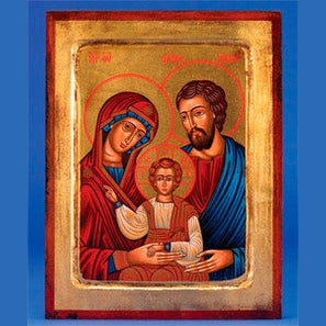 The Holy Family- hand-painted icon