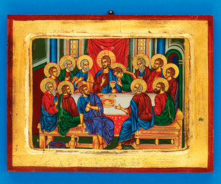 The Last Supper Dipnos 9-1/4x 7-1/4 x 1inch Hand-Carved