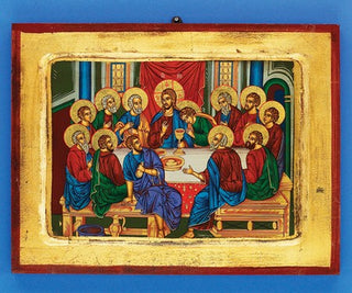 The Last Supper Dipnos 9-1/4x 7-1/4 x 1inch Hand-Carved