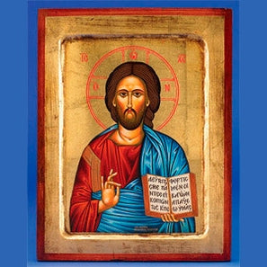 Pantocrator Hand-Carved and Painted