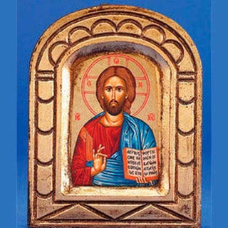 Pantocrator Christ the Teacher - Hand-Carved and Painted