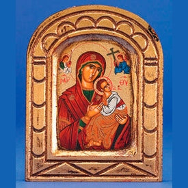 Greek Icon - Painted - Holy VIrgin Mary of Roses