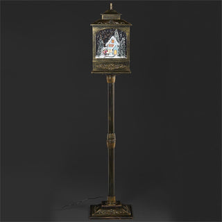 49-Inch Led Musical Snowblow Lamppost - Blue House Interior
