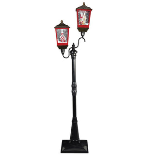 78-Inch Led Musical Double Lamppost - Snowblowing