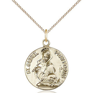 14kt Gold Saint Gabriel of the Blessed Virgin Medal