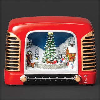 5-Inch Lighted Musical Radio Vintage - Character Rotation