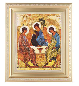 Holy Trinity In Satin Gold Frame 10.25X12.25" 8X10 Print
