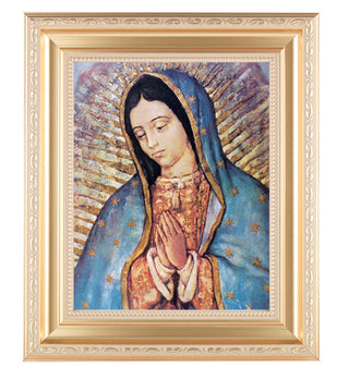 Our Lady Of Guadalupe In Satin Gold Frame 10.25X12.25" 8X10Prt