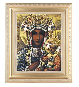 O.L.Of Czestochowa Satin Gold Frame 10.25X12.25" 8X10 Print