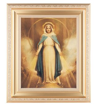 Chambers:Miraculous Mary Satin Gold Frame 10.25X12.25" 8X10 Print