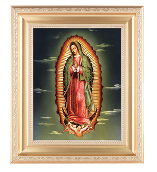 Our Lady Of Guadalupe In Satin Gold Frame 10.25X12.25" 8X10Prt