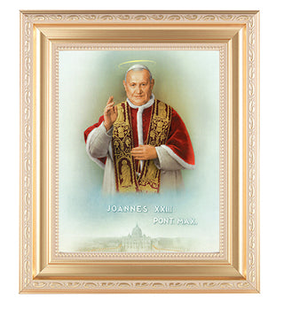 St. John XXIII Satin Gold Frame 10.25X12.25" 8X10 Print