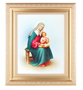 St. Anne In Satin Gold Frame 10.25X12.25" 8X10 Print