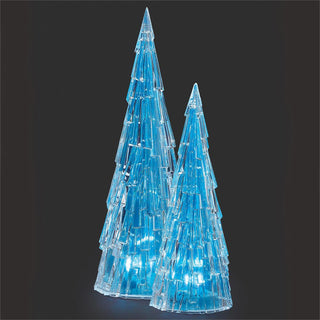 14 & 18-Inch Led 2-Piece St Icy Trees