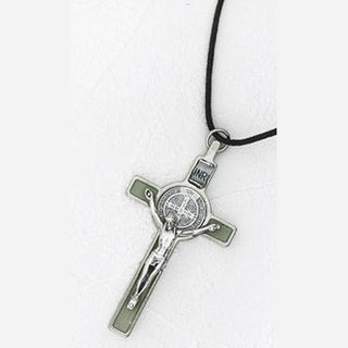 3 inch St Benedict Crucifix with Luminous