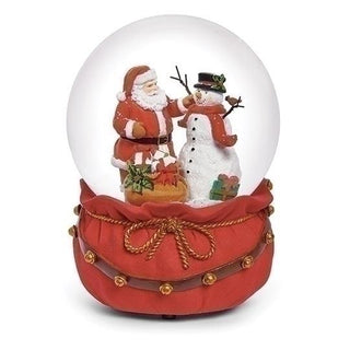 6.5-Inch Musical Santa Bag & Bells -Dome 120Mm