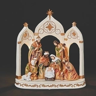 12-Inch Led Nativity By Arches Figure