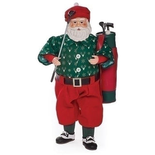 18.5-Inch Golf Santa Figure