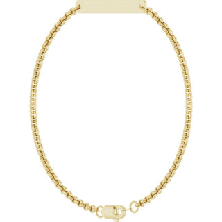 14K Yellow Engravable Link 7" Bracelet