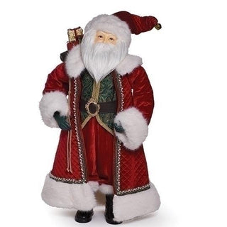 36-Inch Santa Figure Traditional Fabric