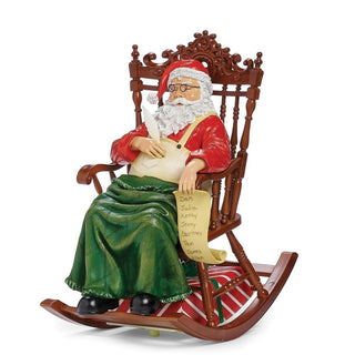 12-Inch Musical Santa In Rocking Chair