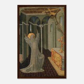 Kneeling Saint Before the Crucifix Framed Print - view 20