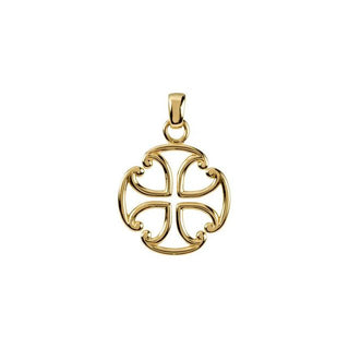 10K Yellow 39x27 mm Maltese Cross