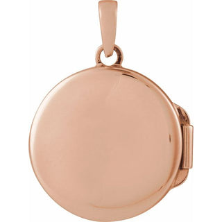 14K Rose 1/10 CTW Lab-Grown Diamond Locket Pendant