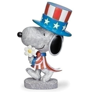 12-Inch Patriotic Snoopy Garden Statue - Peanuts