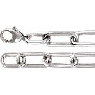 14K White 1 1/2 CTW Lab-Grown Diamond Paperclip-Style 7" Bracelet